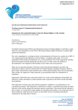 Statement by the Legal Information Centre for Human Rights