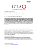 ICLA Statement under Working Session 4: Fundamental freedoms I