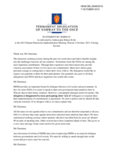 Statement by Norway as delivered by Ambassador Robert Kvile