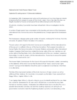 Statement by the Finnish-Russian Citizens' Forum