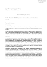 Statement of the Republic of Serbia