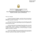 Statement by the Republic of Macedonia under the Working Session 4