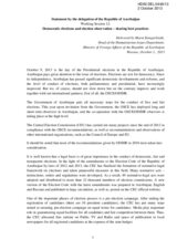 Statement by the Delegation of the Republic of Azerbaijan