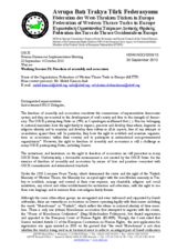 Statement by Federation of Western Thrace Turks in Europe (ABTTF) at Working Session 9