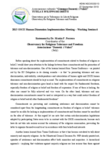 Statement by Dr. Mattia F. Ferrero