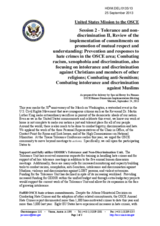 Statement by the United States of America on Working Session 2