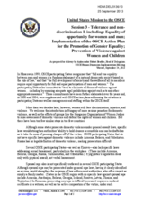 Statement by the United States of America on Working Session 3