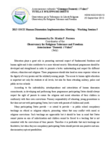 Statement by Dr. Mattia F. Ferrero under Working Session 5