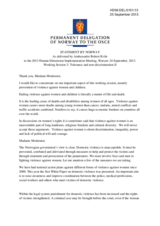 Statement by Norway as delivered by Ambassador Robert Kvile