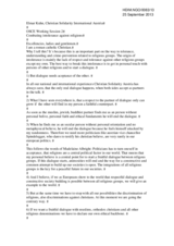 Statement on combating intolerance against religions