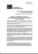 Statement of Penal Reform International Working Session 3: Prevention of violence against women and children