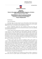 Statement of Croatia - Prevention of Violence against Women and Children