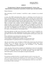 Statement of Greece - Review of the Implementation of Commitments on Promotion of Mutual Respect and Understanding