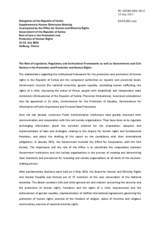 Session 1, Statement