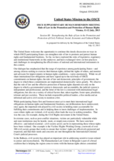 Session 3, Statement