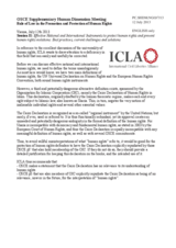 Session 2, Statement