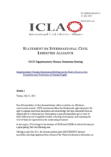 Session 1, Statement