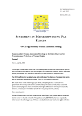 Session 1, Statement