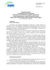 Statement by Amb. Ihor Prokopchuk, Chairperson of the Permanent Council