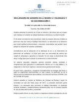 Statement from/of Andorra