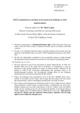 Opening Session, Keynote Statement by Ms. Marta Cygan, Director, Strategy and Delivery Steering Directorate