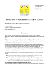 Session 2, Statement