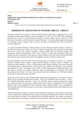 Session 1, Statement