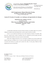 Session 2, Statement by Mr. Mattia F. Ferrero