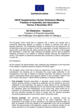 Session 2, Statement