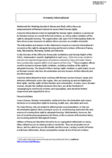 Statement for Working Session 6: Roma and Sinti, with a focus on empowerment of Romani women to access their human rights