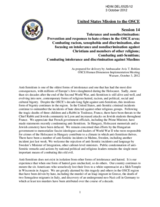 Statement from United States