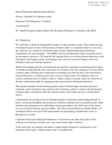 Statement of the Delegation of Armenia