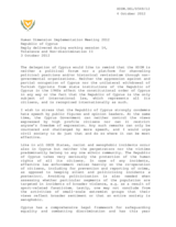 Statement of Cyprus
