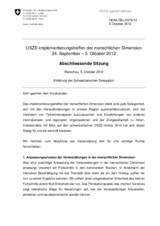 Statement from the Swiss delegation