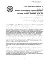 Statement from United States