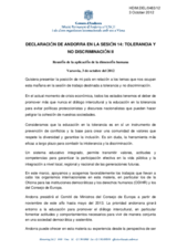 Statement from Andorra in WS 14