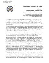 Statement from United States