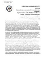 Statement from United States