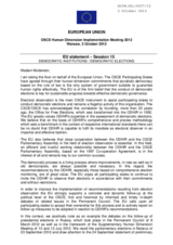 EU statement &ndash; Session 15