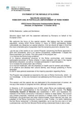 Statement of the Republic of Slovenia