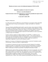 Canadian Statement for Working Session 14