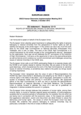 EU statement &ndash; Sessions 12-13