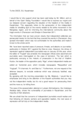 Statement by Lyudmyla Kozlovska, Open Dialog Foundation