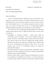Statement by Marcin Kusy, Office of the Human Rights Defender