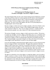 UK Statement for Working Session 10