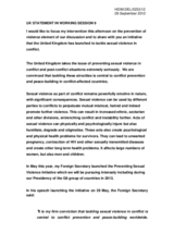 UK Statement in Working Session 9