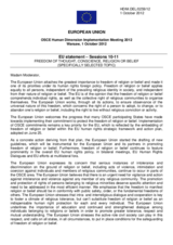 EU statement &ndash; Sessions 10-11