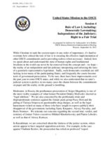 Statement from the United States