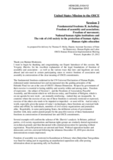 Statement from the United States