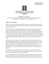 Statement by Norway